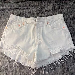 We the free distressed shorts